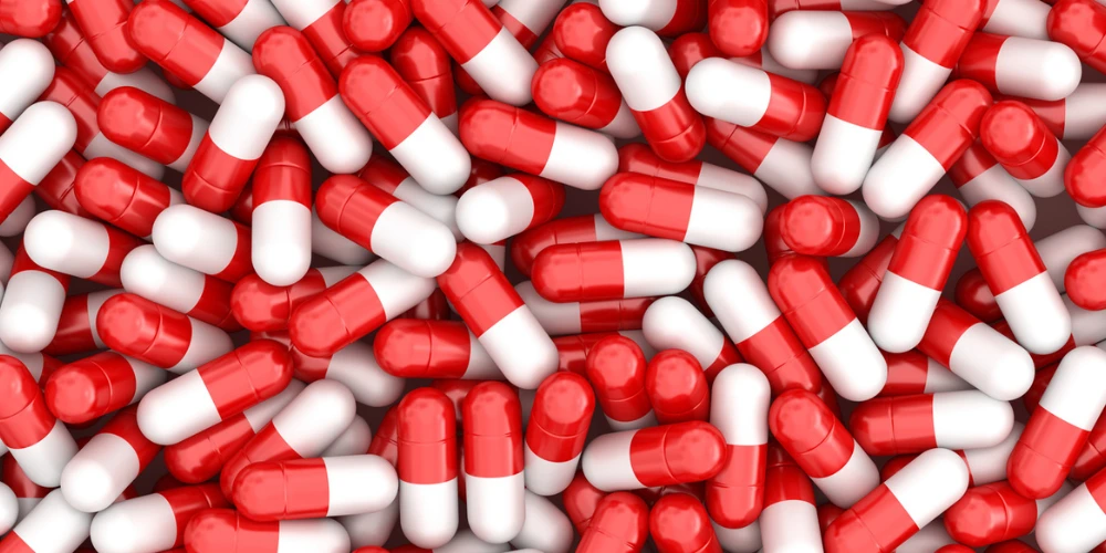 Is Pregabalin Addictive? Image of red and white pills